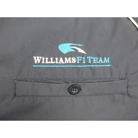 Williams F1 Team Shirt Mens Medium Blue Button Up Formula 1 Racing* - Picture 5 of 16